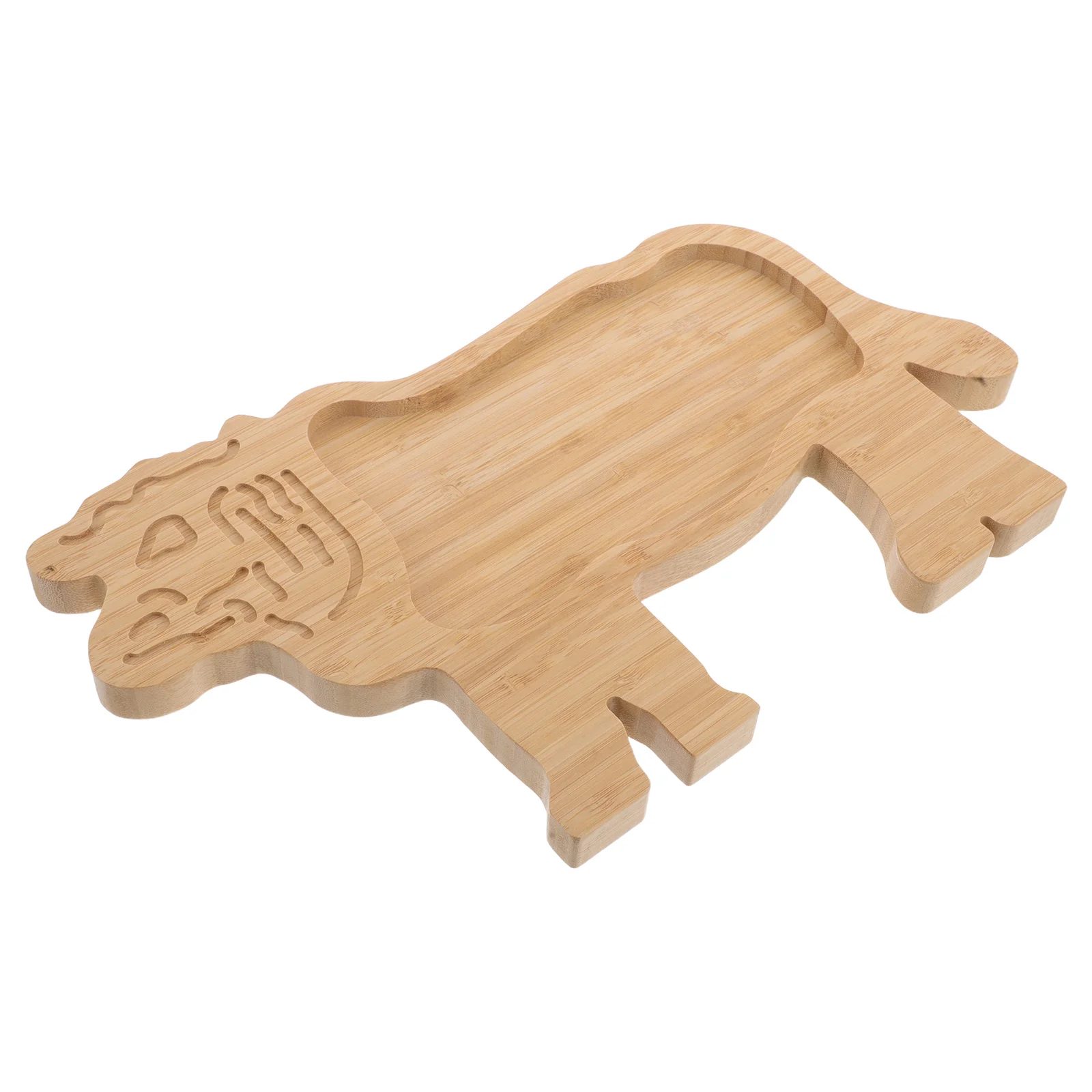 

Bamboo Tray for Serving Food Rustic Animal Shaped Dish Cheese Plate Charcuterie Board Christmas Snack Tray Cultural