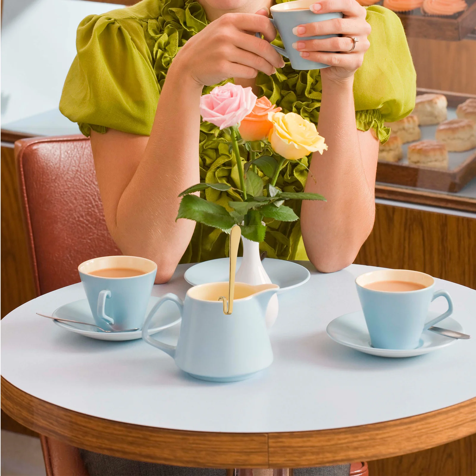 

1Pcs Z-Shape Stainless Steel Hanging Cup Spoon Bend Stirring Spoon Perfect for Coffee Tea Dessert Party Kitchen Essentials