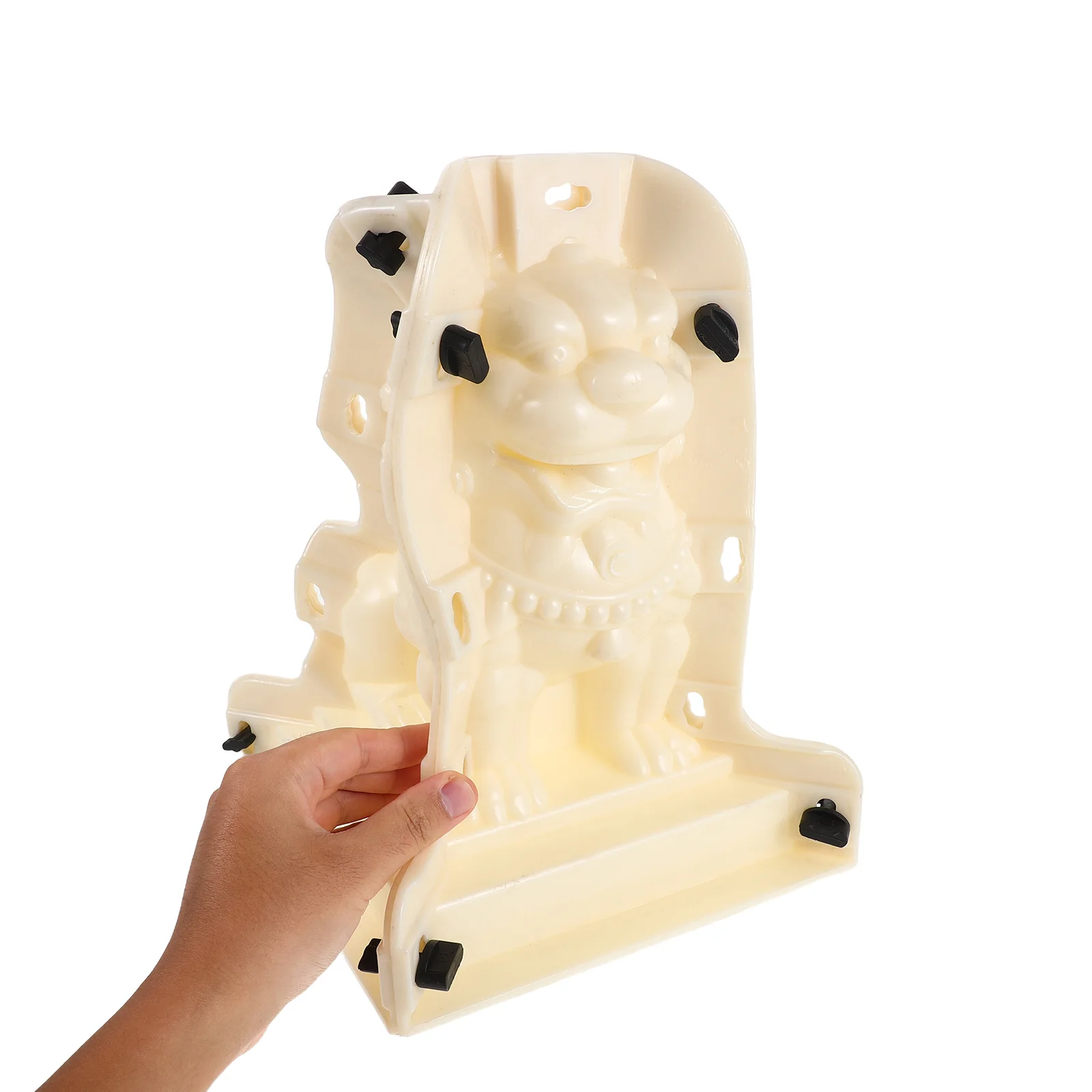 

Concrete Lion Mold: Reusable Cement Casting Mould For Garden Balcony Fence Sculpture Ornament Roman Style Animal Decor Tool