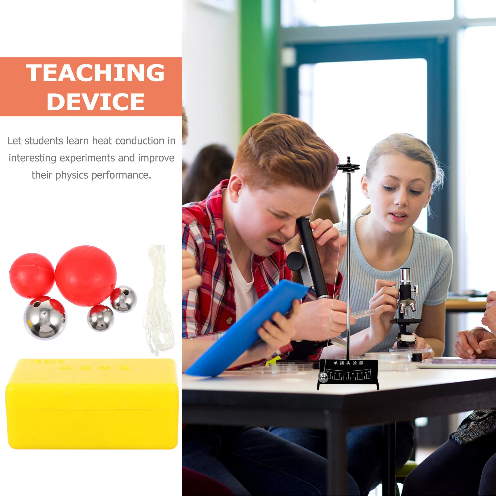 

1Set Single Pendulum Ball Group High Grade Material Physics Teaching Aid Mechanics Experiment Equipment for Students Teachers