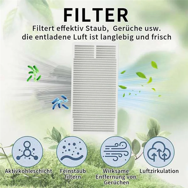 EAS-الجانب فرشاة تصفية ممسحة القماش ل Obode A8 / EUREKA E10s / ETA Aurum PRO 624 مكانس كهربائية للكنس الملحقات