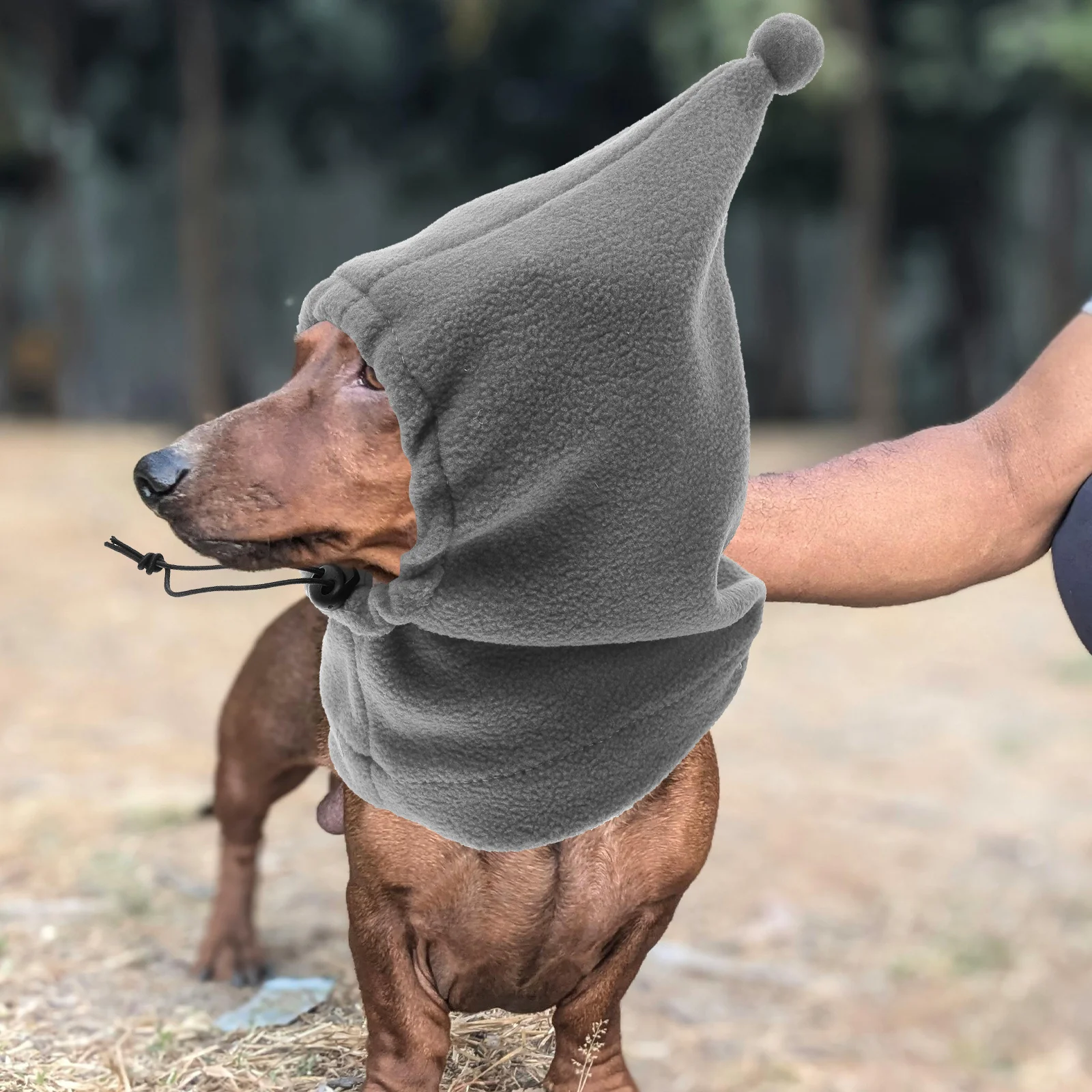 

Funny Pet Ear Warmer Adjustable Winter Hat Warm Pet Hood for Dogs Cats Christmas Outdoor Hiking Costume Dog Hat for Hiking