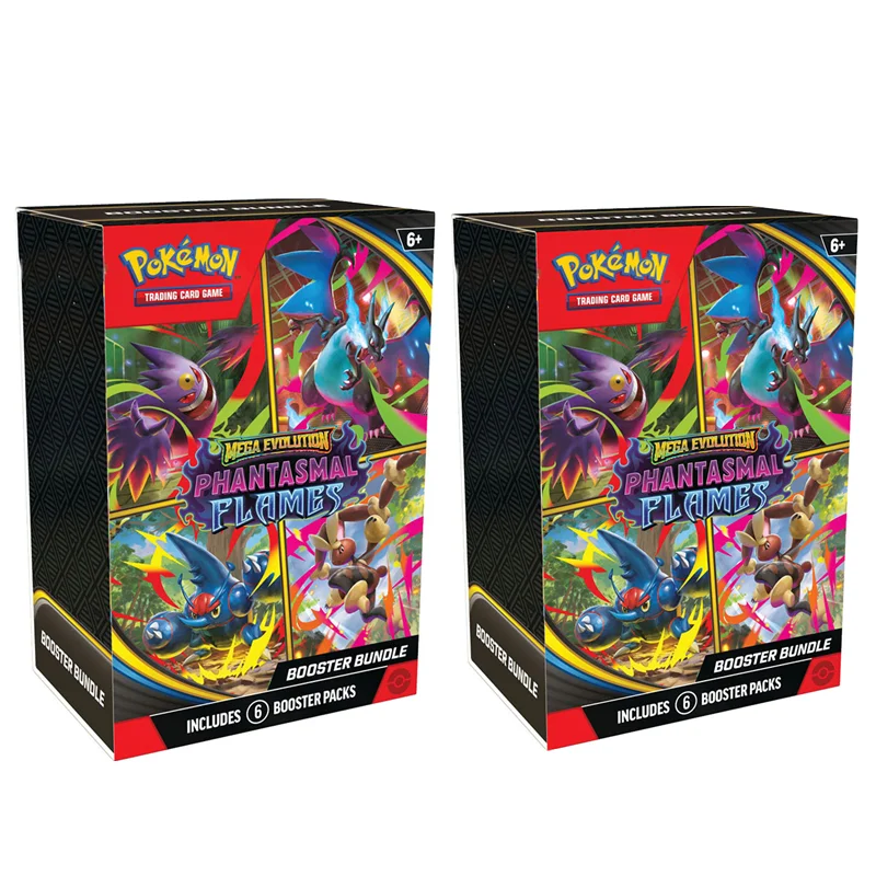Scarlet Violet 151 Pokemon PTCG English Mega Phantasmal Flames Booster Bundle Version ME02 Trainer Box Collected Trading Cards