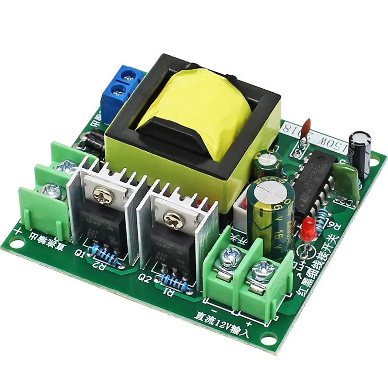 Powerful 150W Inverter Module for Car Use, DC12V to AC220V Step Up Power Converter Board