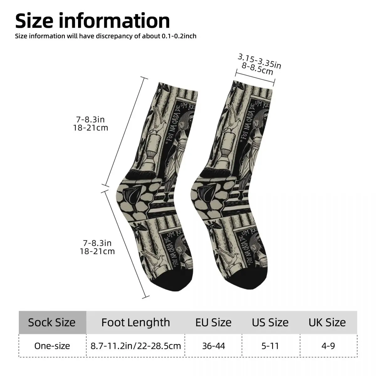 Happy Men's Socks Oshosi Orisha Of Hunting Retro Street Style Crew Sock Gift Pattern Printed