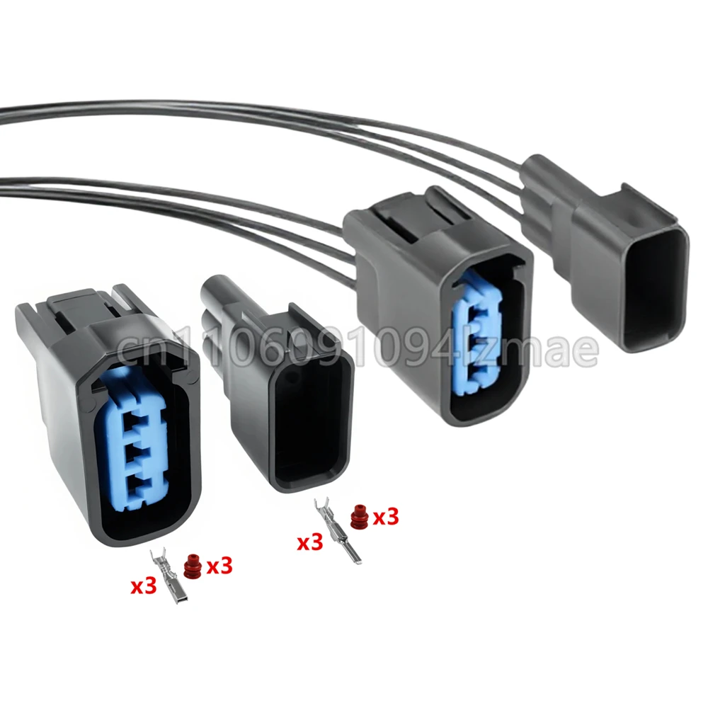3 Pin Auto Waterproof Connector High-voltage Ignition Coil Wire Cable Plug For Honda Accord Civic CRV K-Series S2000 6189-0728