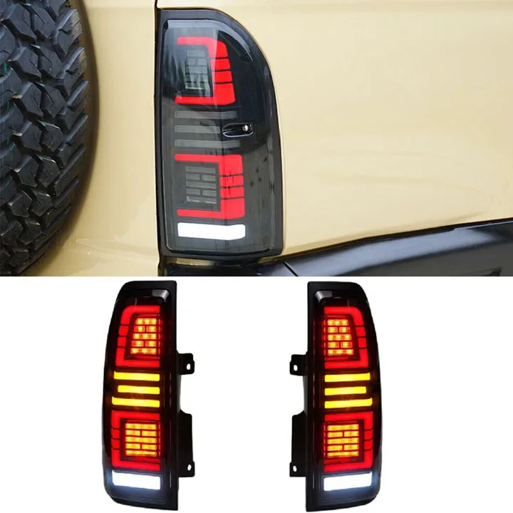 مصباح خلفي LED للسيارة متوافق مع مصباح خلفي Land Cruiser Prado LC90 LC95