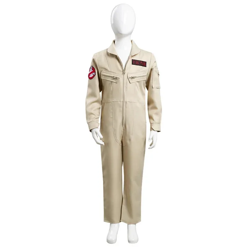 

AA wat Kids Ghostbusters Cosplay Costume Jumpsuit Outfits Halloween Carnival Suit2025 New