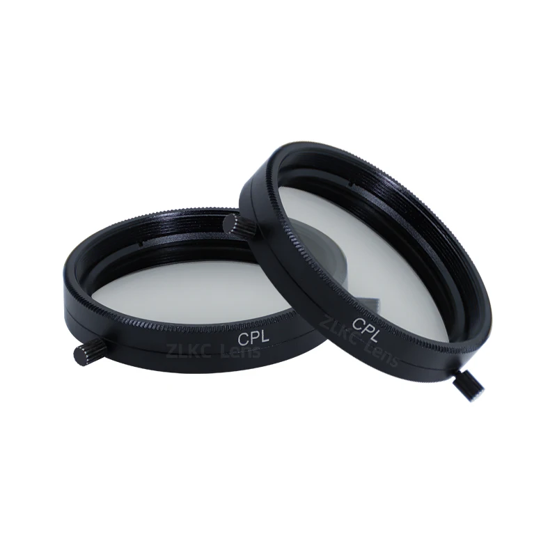 Filtro de polarización o tornillo de filtro ZLKC CPL con cerradura M25/M27/M28/M30/M30.5/M34/M35.5/M37.5/M40.5*P0.5 y M37/M39/M46/M49*P0.75