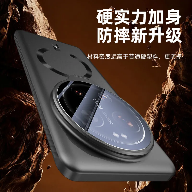 Magnetyczne etui do Xiaomi Mi 17 Ultra Fold z niewidocznym uchwytem, ochrona aparatu, kompatybilne z ładowaniem bezprzewodowym, odporne na wstrząsy. — zdjęcie produktu 4