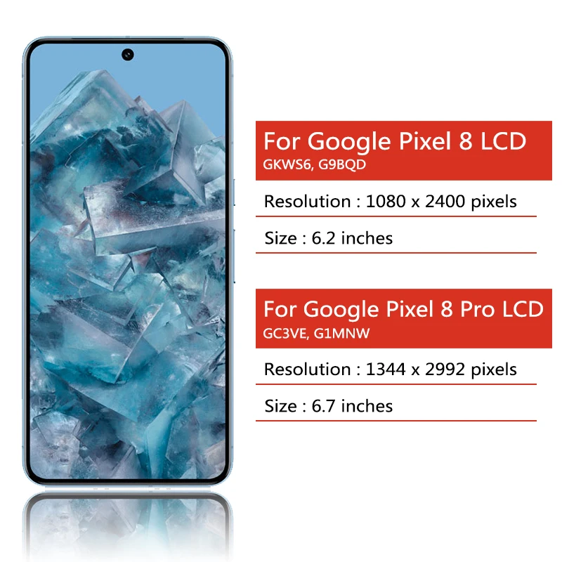 Imagem -02 - Display Lcd com Digitalizador do Painel de Toque para Google Pixel Pro Gkws6 G9bqd Gc3ve G1mnw Original