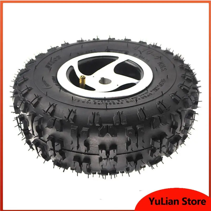 10 inch wheels, 4.10-4 inflatable off-road tires, 17/19mm axle holes, suitable for electric scooter off-road wheel accessories