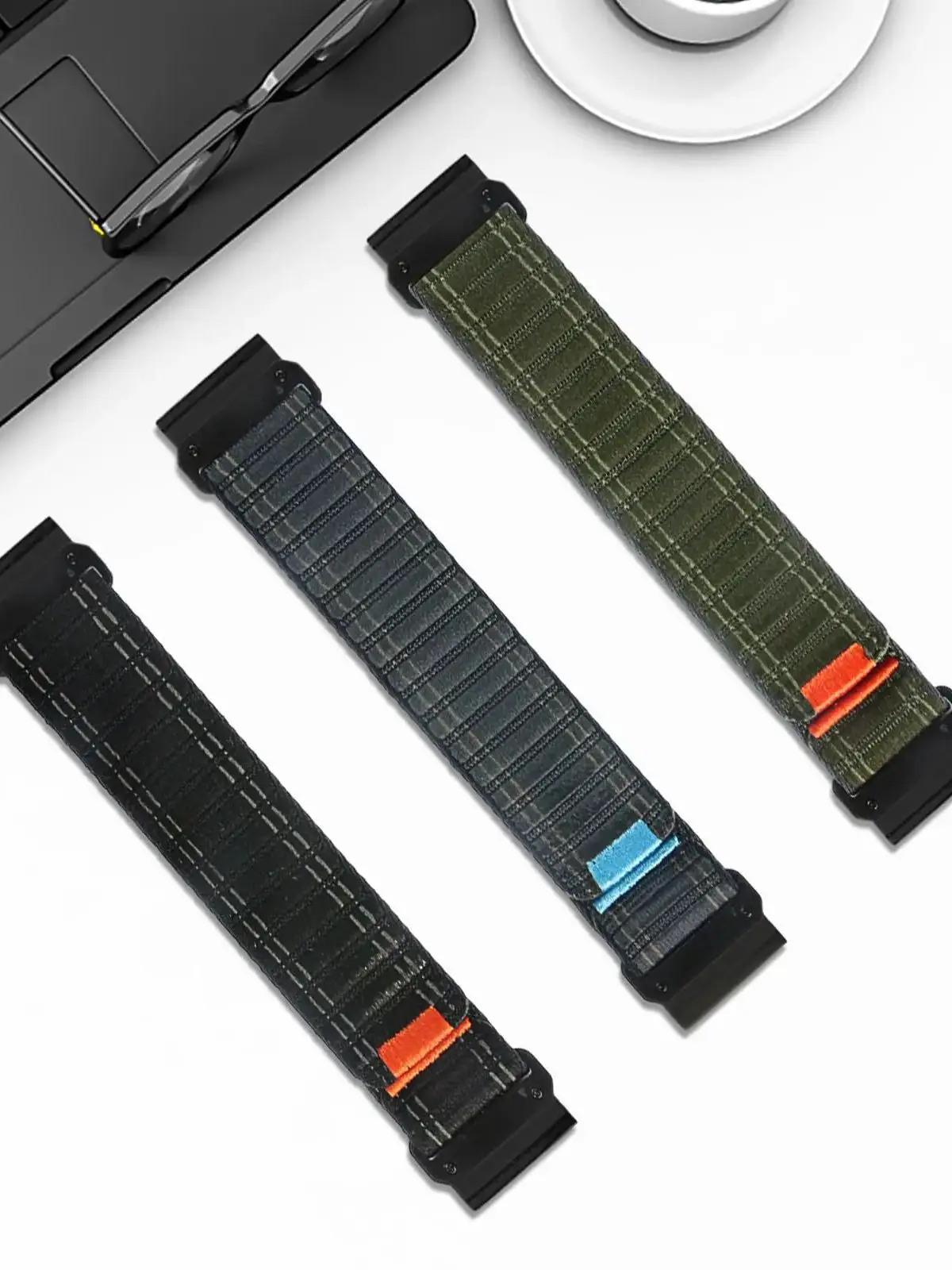 QuickFit 20 mm 22 mm 26 mm geweven nylon band voor Garmin Fenix E 8 47 mm 51 mm 7 7S 7X 6 6S 6X 5 5X/Enduro 3/Epix Pro Instinct-band - afbeelding 2