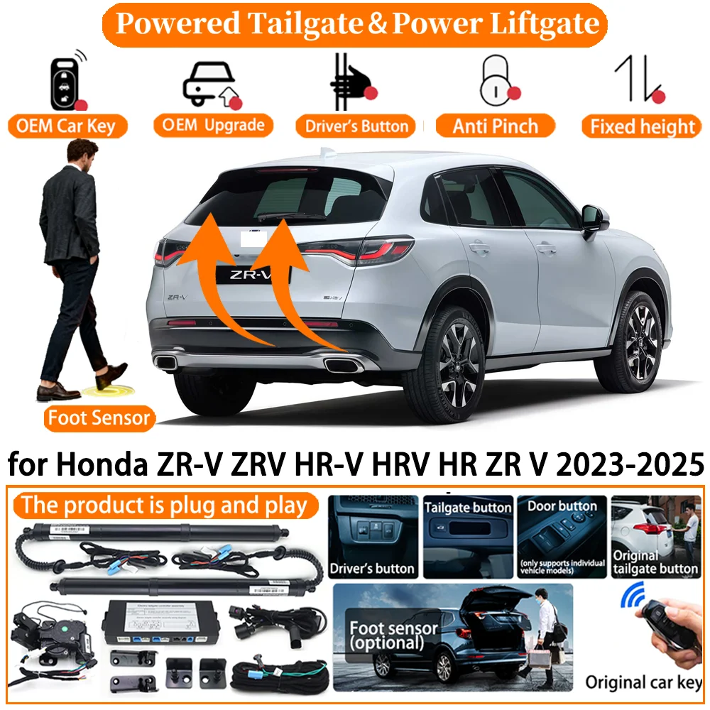 

Car Smart Powered Tailgate system for Honda ZR-V ZRV HR-V HRV HR ZR V 2023 2024 2025 Automatic Electric Power Tailgate Strut kit