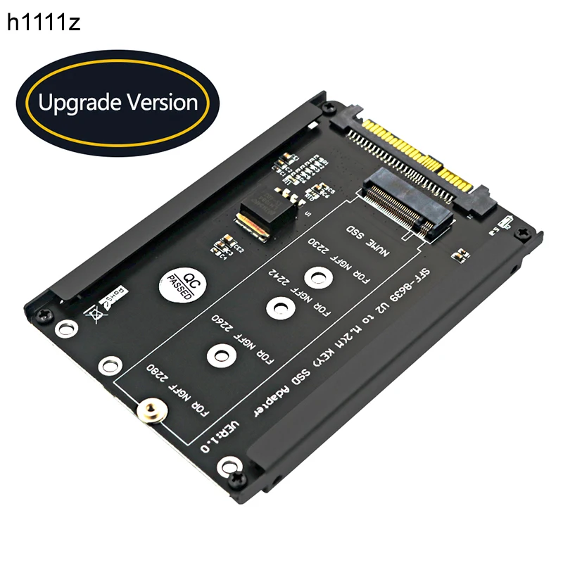 

M.2 NVME Key M SSD to SFF-8639 U.2 Adapter Riser Converter with Frame Bracket Support 2230 2242 2260 2280 M.2 SSD for PC Desktop