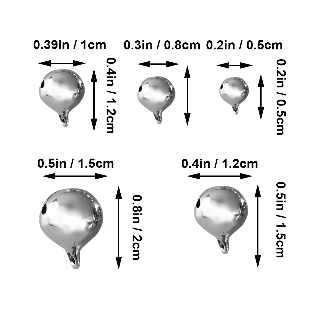 

100pcs Pet For Small Dogs Mini Slotted Puppy Collar Decoration Outdoor Walking Jogging Bells For Collar Bell Pet Bells