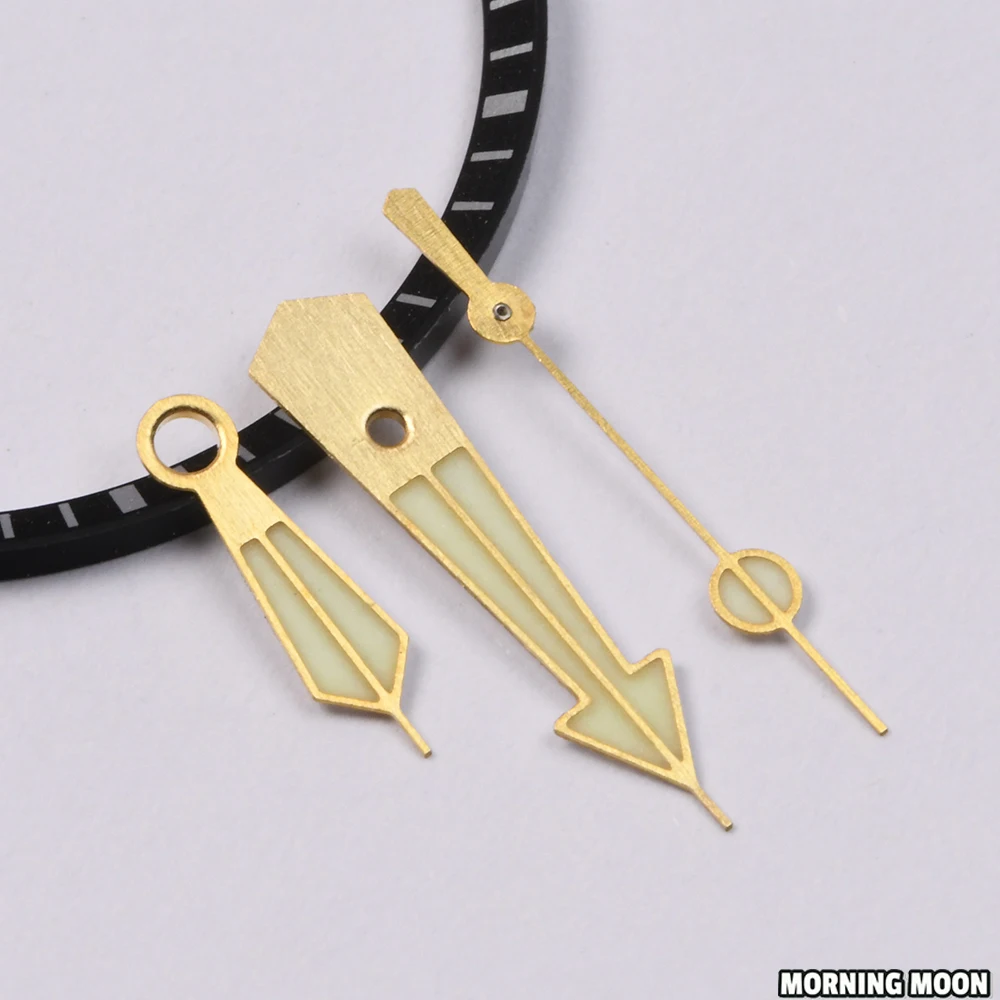 HEIMDALLR Manecillas de reloj de atún Manecillas doradas Super C3 Verde brillante NH35/36 Proceso de dibujo manual