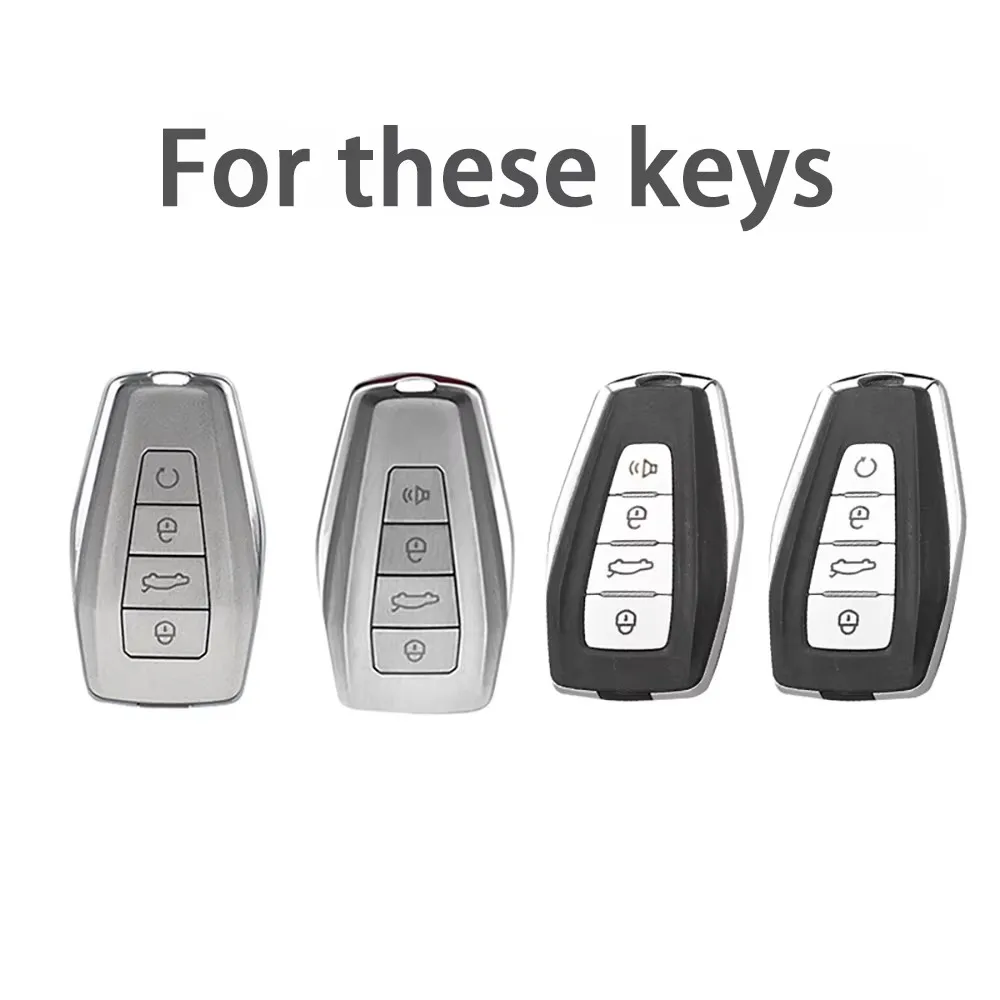 Car Smart Key Cover Case for Geely Coolray X6 Geometry C Emgrand Global Kulrey Hawk GX7 Okavango Remote Auto Accessories