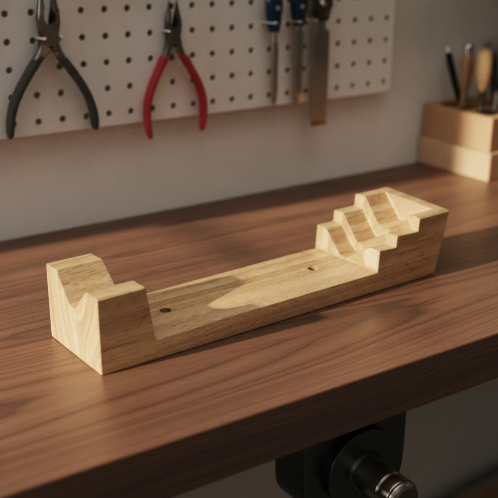 Bracelet Mandrel Base Stepped Wooden Bracelet Stick Base Bangle Mandrel Tapered for Jewelers, Workbench