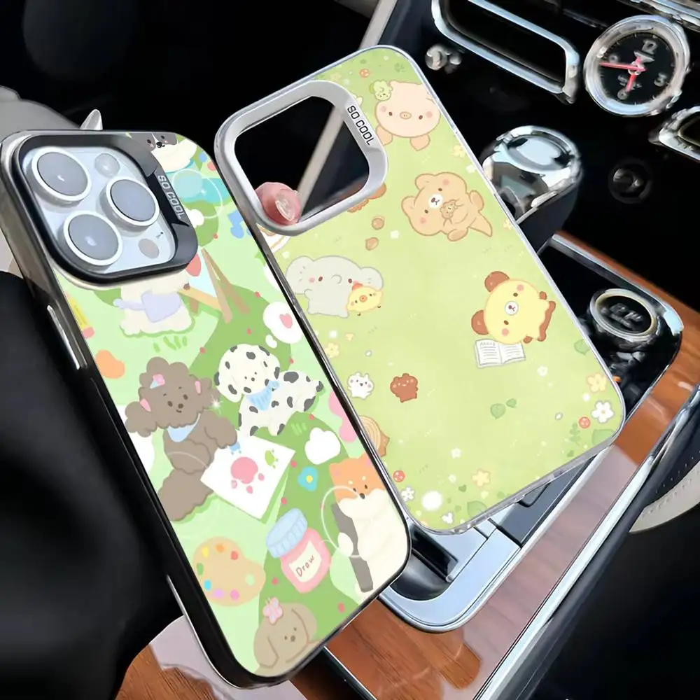 

Green Good Mood Wallpaper Phone Case For iPhone 16,15,14,13,12,11,Mini,Pro,MAX Black Matte Shockproof Cover