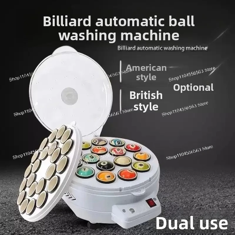Automatic Billiard Ball Washing Machine, Professional Pool Table Ball Cleaner Washer for Game Room Maintenance