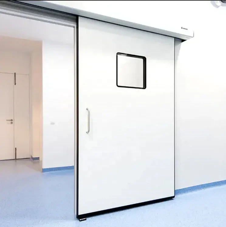 Hospital Automatic Hermetic Sliding Steel Door For Icu Operating Theater Surgery Room Doors