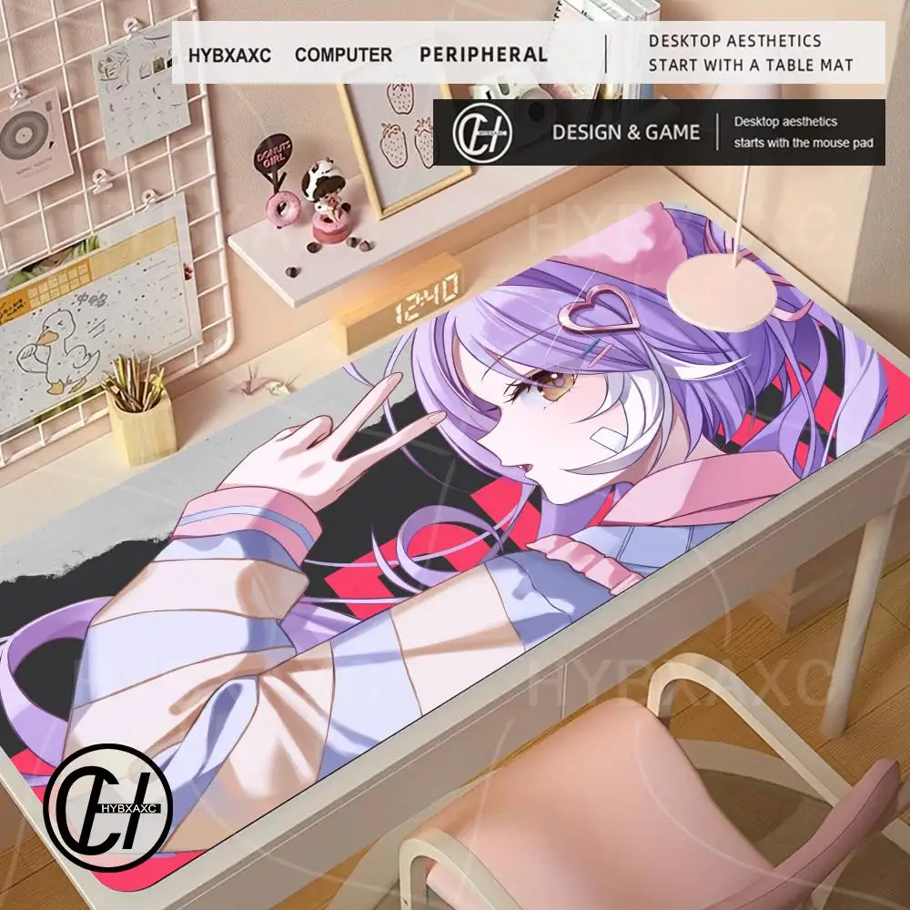 

HD Printing Cute Girl tenko shibuki Mouse Pad Keyboard Mousepad large 60X30 Desk Mat PC Gamer High definition printing Table pad