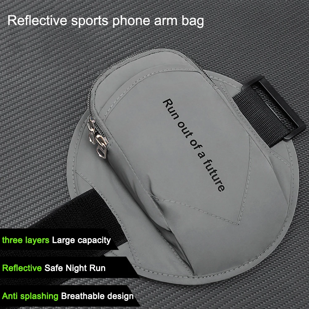 Armband Outdoor Waterproof Fitness Running Sports Wrist Bag Arm Phone Holder with Headphone Jack Mobile Bag