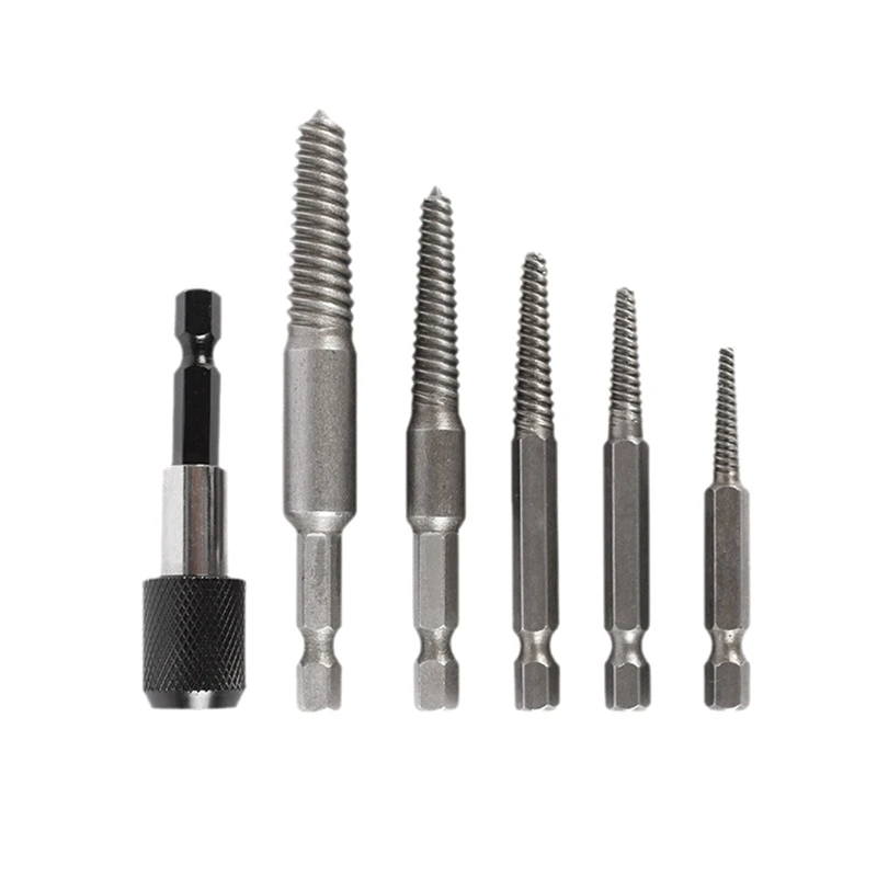 

5 Pcs Damaged Extractor Drill Bit Set Hex Shank Damaged Bolt Screw Stud Extractor Extractor Tool Set Slide Extractor