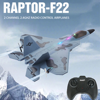 2024 Top P530 2.4G 2CH RC Airplane Raptor F22 Warplane Version LED Light With Gyroscope Toys A Gift For Boys with Easy Flying