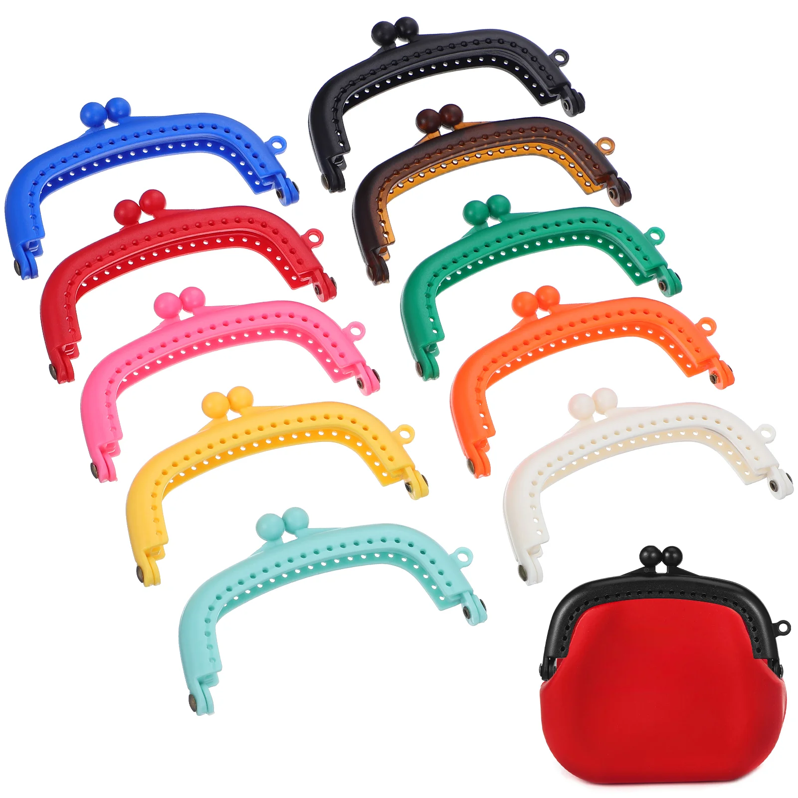 Plastic Coin Purse Handle DIY Handbag Frame Wallet Clasp Accessory Making Supplies Handles For Handbags