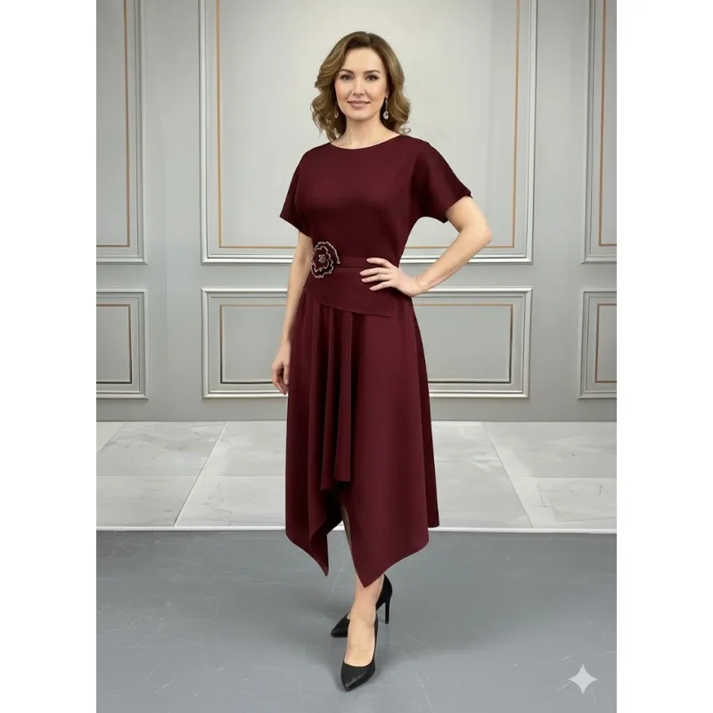 

Miyake Pleated Skirts Set 2026 Spring New Plus Size Women's Solid Color 2-piece Uniform Size Thin Irregular Bustle Skirt Suit