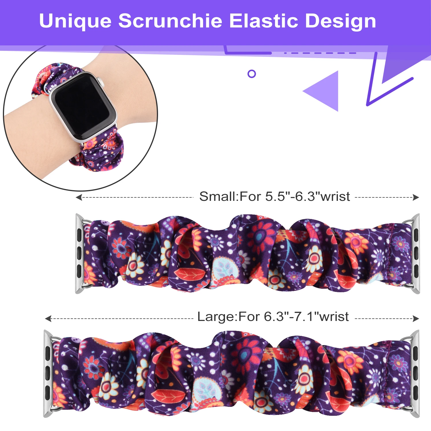 Elastic Scrunchie Strap For Apple Watch Ultra 49mm 7 8 41mm 45mm Band Loop Bracelet For iWatch 6 5 4 3 2 38mm 42mm 40mm 44mm