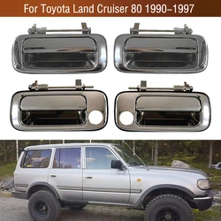 1PC For Toyota Land Cruiser 80 LC80 FZJ80 4500 1990-1997 Car Outer Front Rear Door Handle Exterior Door Handle Chrome 6923060010