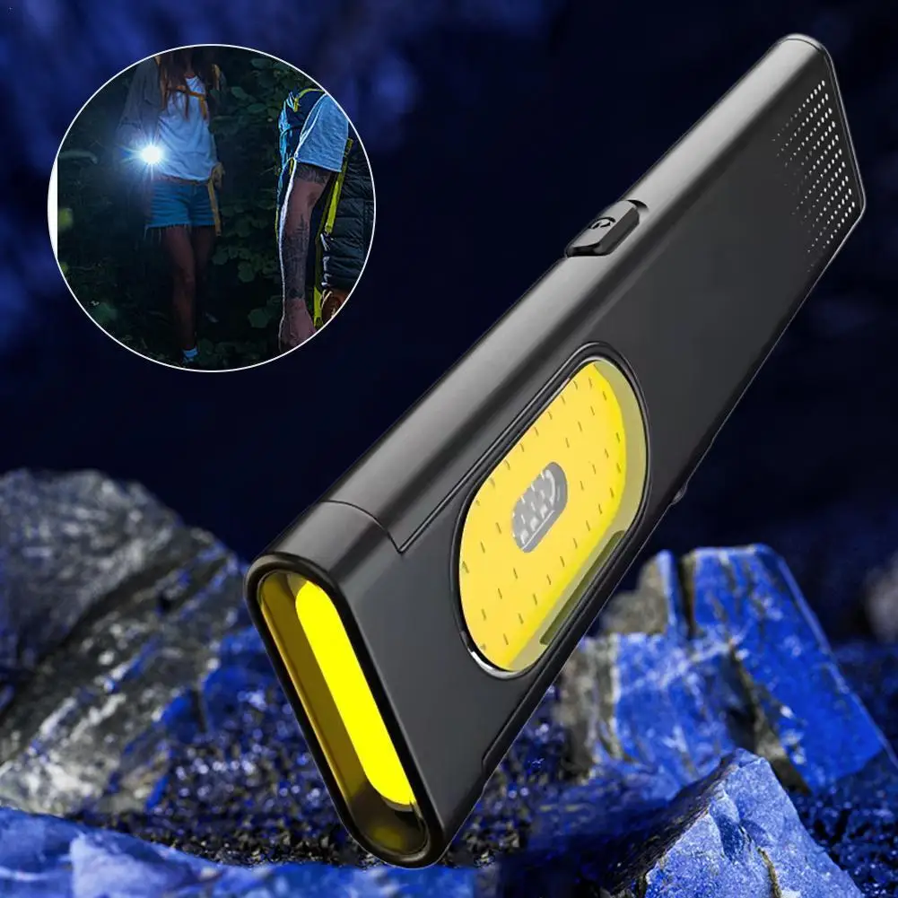 

LED Keychain Flashlight USB C Rechargeable Mini Torch Portable Work Light With Magnet Waterproof Pocket Lantern