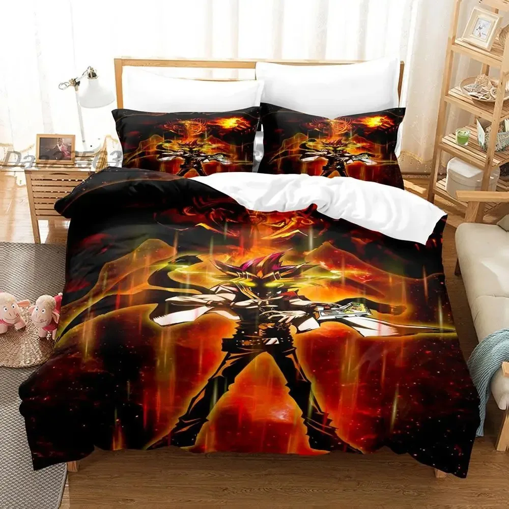 Cartoon Y-Yu-Gi-Oh MONSTER Anime All Season Duvet Cover Bedding Sets Soft Quilt Cover and Pillowcases Single/Double/Queen/King