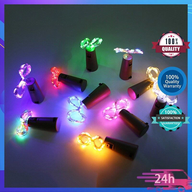 20 Led Wijnflessen Kurk String Lights Batterij Aangedreven Waterdichte Decoraties Voor Tuin, Bruiloft, Kerst & Party