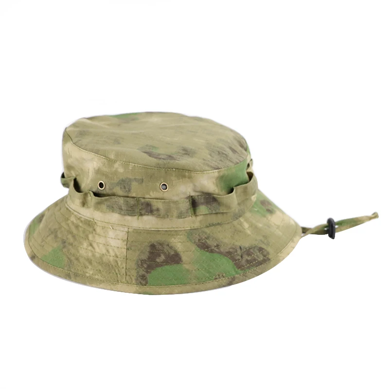 Herren Panama Hut Fischerhut Taktischer Sonnenschutz Tarnfarben Outdoor Reise Klettern Angeln Kappe Training Strand Herren Wanderhut – Detail 16