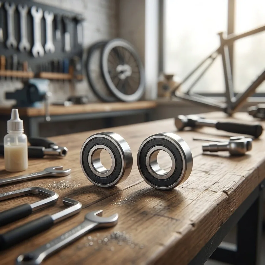 Sealed Ball Bearing Set Hydraulic Brake Bearing For Humid Weather Cycling Reduces Friction Operation Muddy Riding Condition Safe