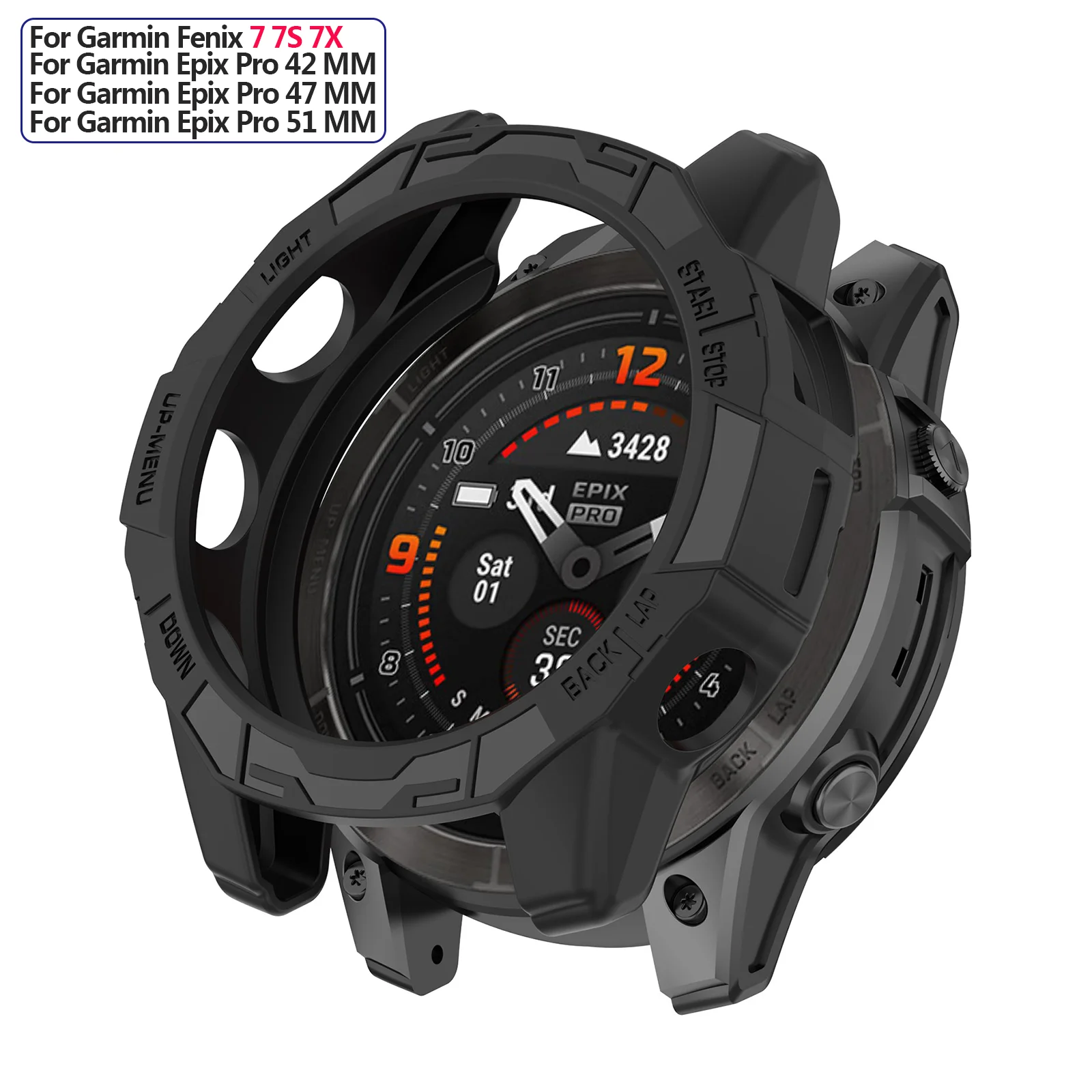 TPU Soft Silicone Case for Garmin Epix Pro (Gen 2) 42mm 51mm 47mm Protective Cover For Fenix 7S 7 7X Pro Watch Shell Accessories