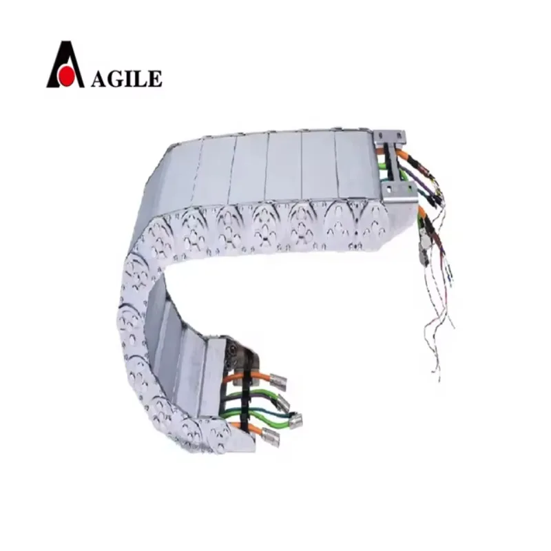 Hot Selling CNC Machine Compatible Steel Industrial Cable Chains Cable Drag Towline Metal Chain