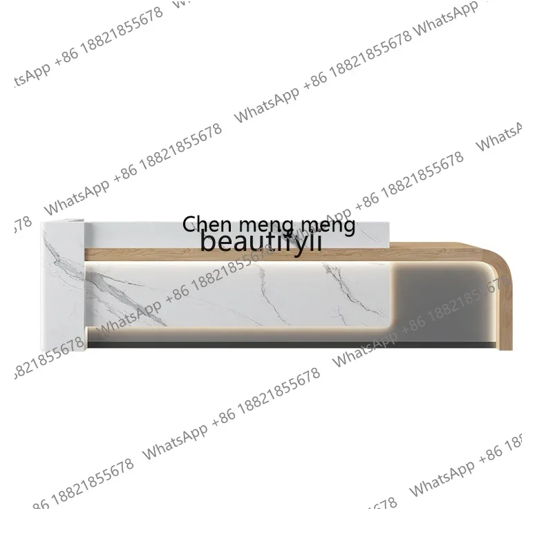 A182 C Simple modern company, clothing store, beauty salon, checkout page, health club, training institution, reception desk