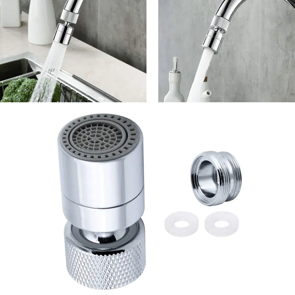 Nozzle Faucet Aerator 360 Swivel Adapter Adjustable Anti-splash Bathroom Bubbler Filter Head Shower Tap Washbasin