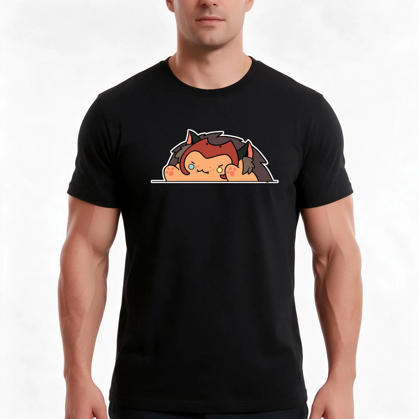 Bongo Catra T-Shirt, Summer Casual Cotton Tee, Oversized Streetwear Tops, Vintage Graphic Print, Loose Fit Short Sleeve