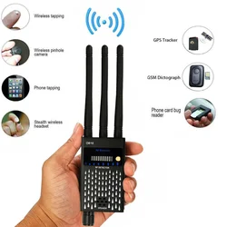 G318 Anti-Spy Wireless RF Signal Detector IR Camera Eavesdropping Detect Professional GSM Audio Bug Finder GPS Lens Scanner G618