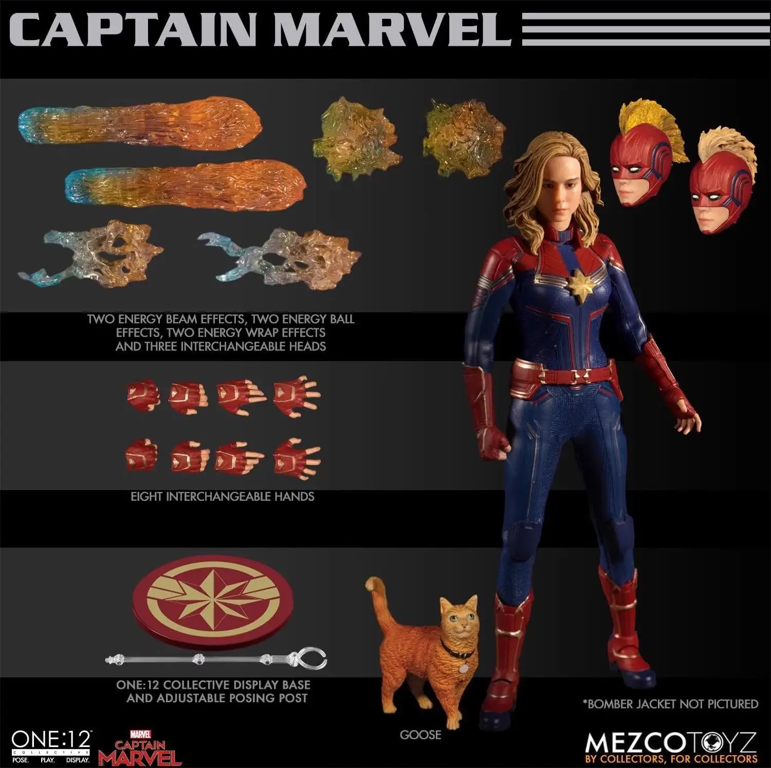 100% Original Mezco 1/12 Scale Collectible Captain Marvel 6Inch Anime Action Figures Full Set Model Toys Figura Gifts