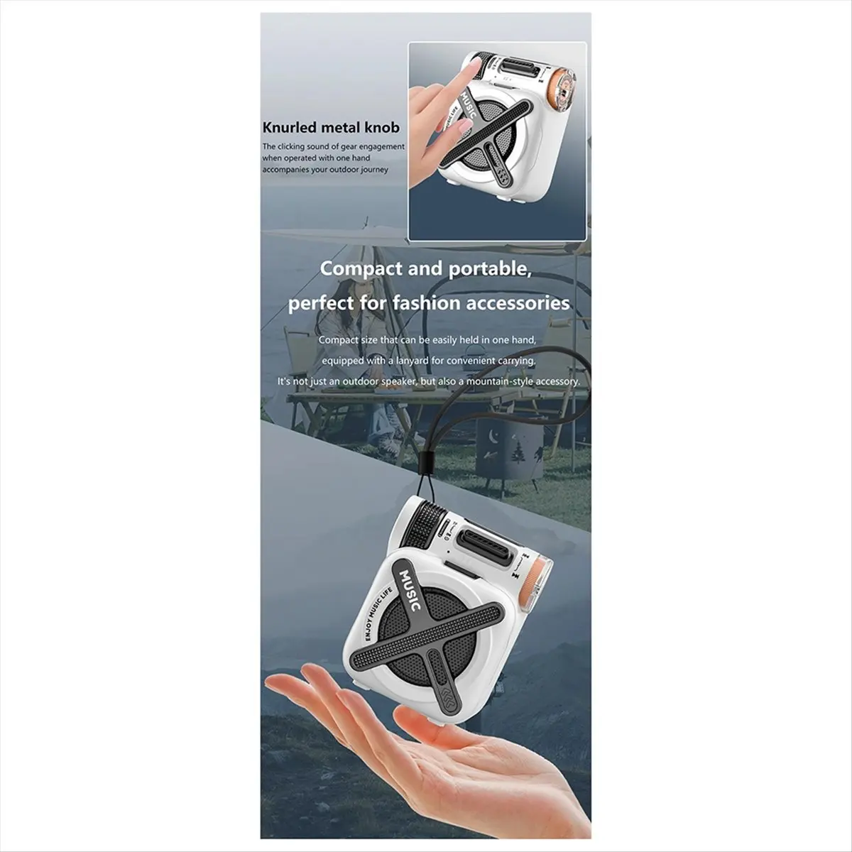 

Лучший мини-карманный Bluetooth-динамик IPX5 Водонепроницаемый уличный сабвуфер Беспроводная стерео музыкальная шкатулка с поддержкой микрофона TF-карты