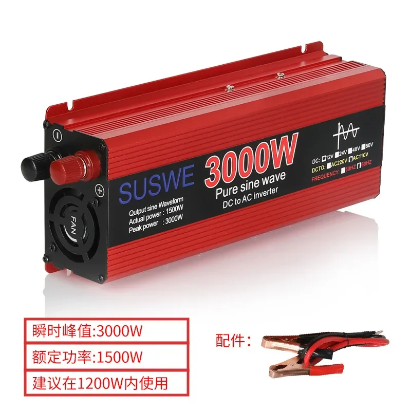 

NEW 24V To 220V Digital Display Pure Sine Wave Inverter, Vehicle Power Transformer 12V Swing Stall Pickup Truck Inverter HOT