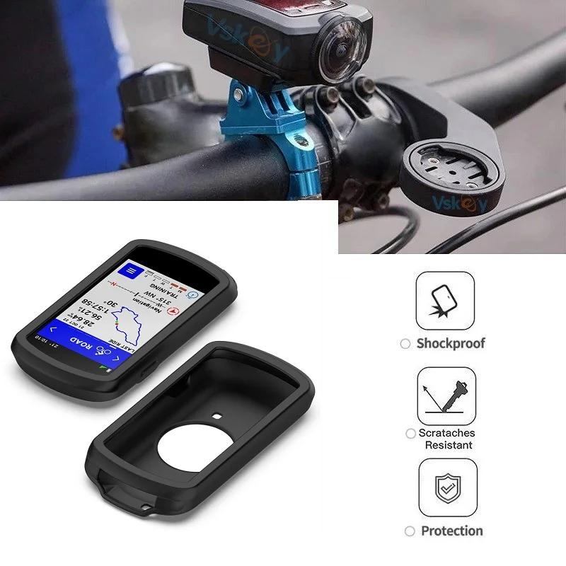 Housse de protection pour ordinateur de vélo Garmin Edge 1040 GPS, coque en silicone souple résistante aux chocs