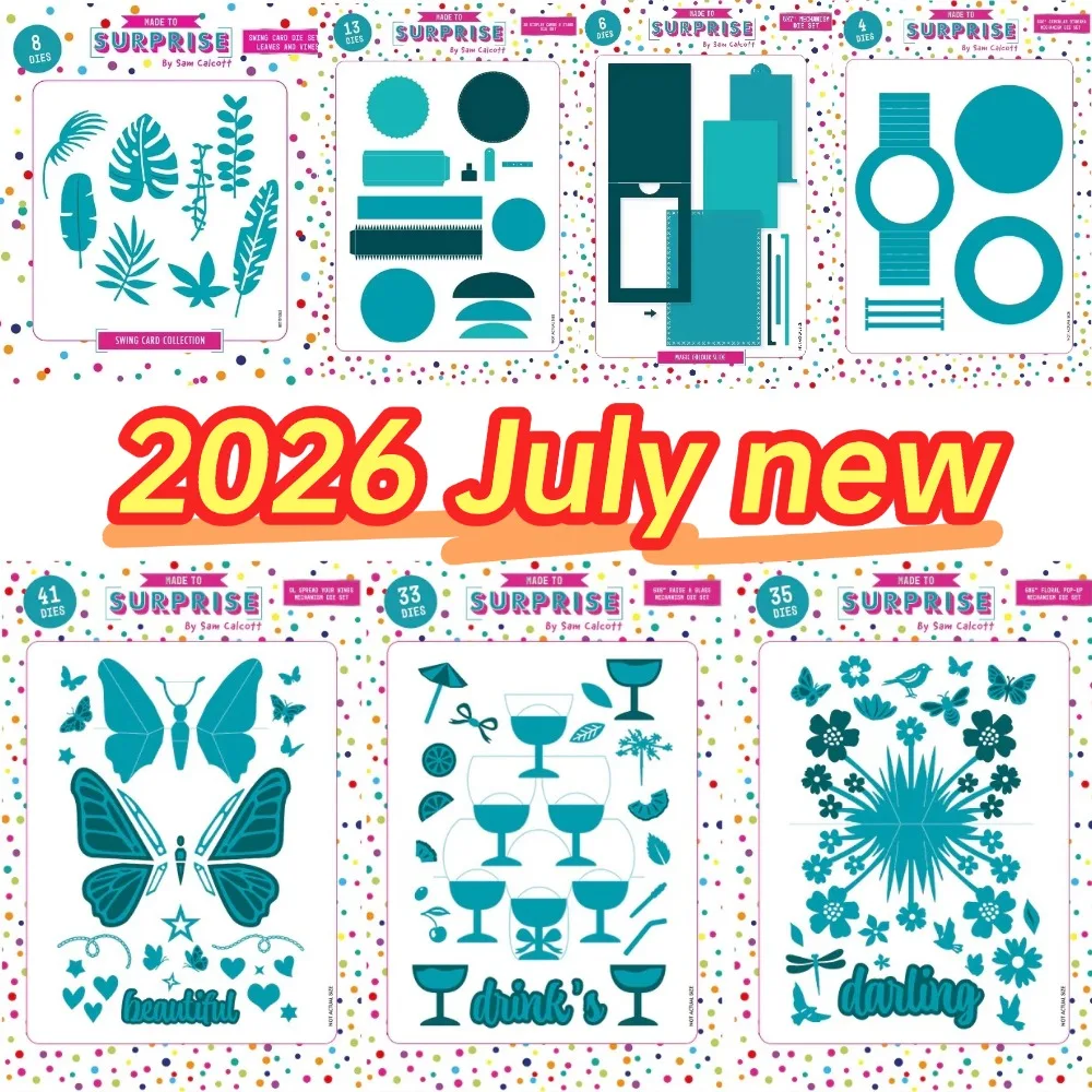 Pop-Up-Mechanismen machen einige Geräusche 2025, neue Matrizen zum Basteln, Prägen, machen Sie Papier, Grußkarten, Vorlage, DIY, handgefertigt